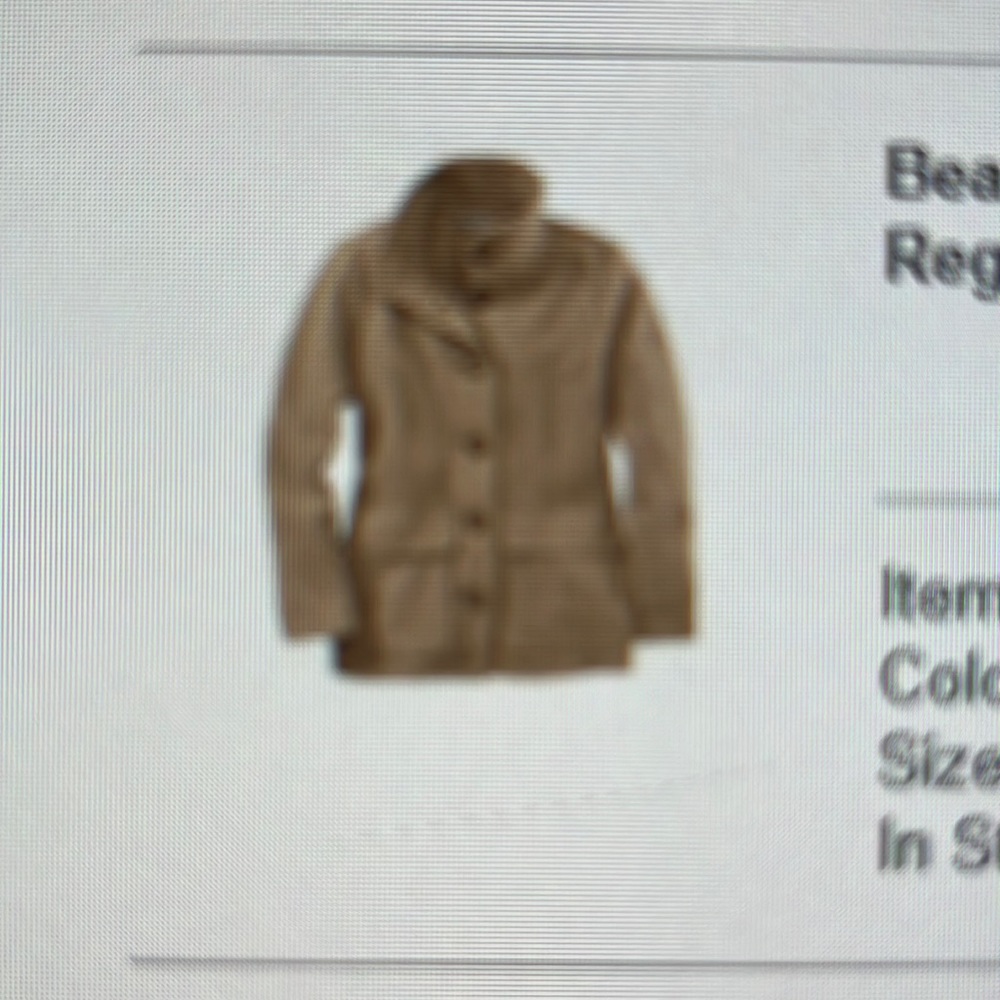 LL Bean Boiled Wool Jacket - Size Small - Picture 2 of 7